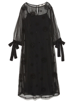 スパンコール刺繍ワンピ/GRY