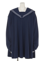 FLEECE SAILOR ONE-PIECE/NAVY