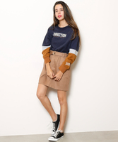 共布ベルト付き台形スカート