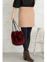 フラノミニスカート/ピンク(090)