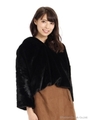 ふわもこフェイクファープルオーバー/ブラック