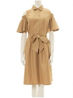 フリルショルダー2wayワンピース/モカ