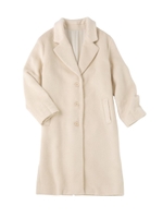 PEACH JOHN/スーパーホットシャギーチェスターコート/ライトベージュ