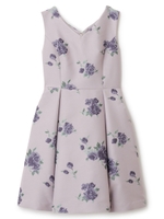 スイートフラワージャカードワンピース/ピンク