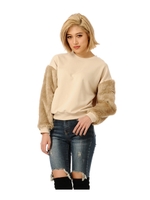 エコファー×裏毛トップス/ORANGE