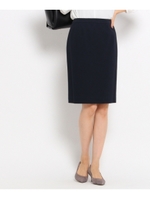 【洗える】[S]カノコタイトスカート/ネイビー(093)