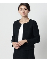 【WEB限定サイズ】モールラメツイードジャケット/ライトベージュ(051)