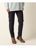 ウィンドーペンストレッチテーパードパンツ/ブラック(019)