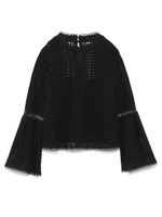 レースプルオーバー/BLK