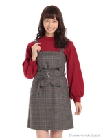 トップス×ワンピースセット/ブラック