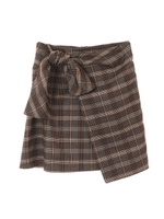 【スカート】ラップリボンスカート/グレー