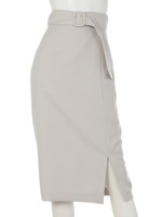 サイドスリットIラインスカート/ピンク