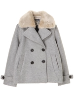 ベーシックPコート/杢グレー