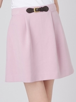 【sw】フロントバックルミニスカート/PNK