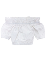 タックフリルオフショルダーブラウス/black