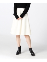 ウール混フレアスカート/ホワイト(001)