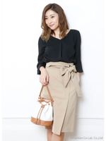 2wayタイトスカート/キャメル