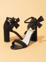 【サンダル】サテン２WAYサンダル/レッド