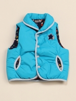 サーモライト中綿入りリバーシブルベスト/ピンク