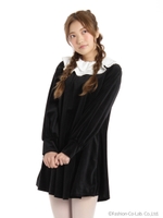 フリルAラインベロアOP/ブラック