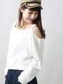 WEGO/2WAYオフショルスウェット