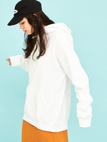 WEGO/サイドリブ裏毛プルオーバーパーカー