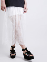 WEGO/シアーレースギャザースカート