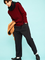 WEGO/ストレッチウィンターワイドスラックス