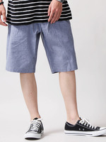 WEGO/タックシャンブレーショーツ