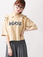 WEGO/ダメージ加工スウェット