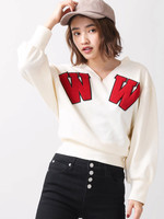 WEGO/ビッグワッペンスウェット