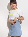 WEGO/メッセージロゴオフショルTシャツ