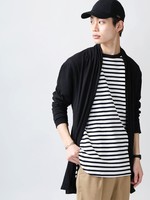 WEGO/リヨセルボタンレスカットカーディガン