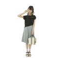 【50%OFF】チョーカーつきフリンジTシャツ