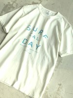 【MadeInJapan】BASIC CUTSEW/ベーシックカットソークルーネックSURFプリントTシャツ