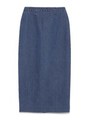 【emmi atelier】Iラインデニムスカート/BLU