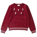 【50%OFF】【ガールズ向け】ローズモチーフ長袖ニット