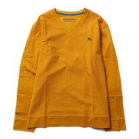 【新品】 Vネックカットソー 4 バーバリーブラックレーベル 56566 BURBERRY BLACK LABEL イエロー系 メンズ