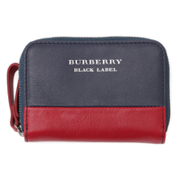 【新品】 キーホルダー・小銭入れ 11×7.5×2.8cm バーバリーブラックレーベル 45477 BURBERRY BLACK LABEL レッド系×ネイビー系 メンズ