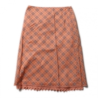 【新品】 スカート（チェック） 36 バーバリーブルーレーベル 54774 BURBERRY BLUE LABEL オレンジ系 レディース