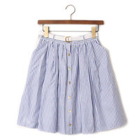 【新品】 ストライプスカート 36 バーバリーブルーレーベル 49137 BURBERRY BLUE LABEL ブルー系 レディース