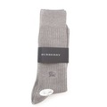 【新品】 ソックス 25〜27 バーバリーロンドン 52127 BURBERRY LONDON グレー系 メンズ