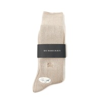 【新品】 ソックス 靴下 25〜27cm バーバリー 61124 BURBERRY ベージュ系 メンズ