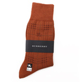 【新品】 ソックス 靴下　柄 23〜24cm バーバリー 45937 BURBERRY オレンジ系 メンズ