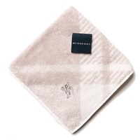 【新品】 タオルハンカチ　チェック  バーバリーロンドン 68783 BURBERRY LONDON ホワイト レディース