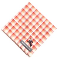 【新品】 チェック　ハンカチ  バーバリー 72649 BURBERRY オレンジ メンズ