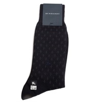【新品】 デザインビジネスソックス 靴下  バーバリー 70607 BURBERRY ネイビー メンズ