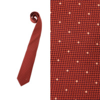 【新品】 ドットネクタイ 142cm×8.3cm  バーバリーブラックレーベル 49982 BURBERRY BLACK LABEL オレンジ系 メンズ