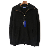 【新品】 ニットジップカーディガン 38 バーバリーブルーレーベル 46001 BURBERRY BLUE LABEL ブラック系 レディース