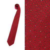 【新品】 ネクタイ(ドット) 141×8cm バーバリーブラックレーベル 49967 BURBERRY BLACK LABEL レッド系 メンズ